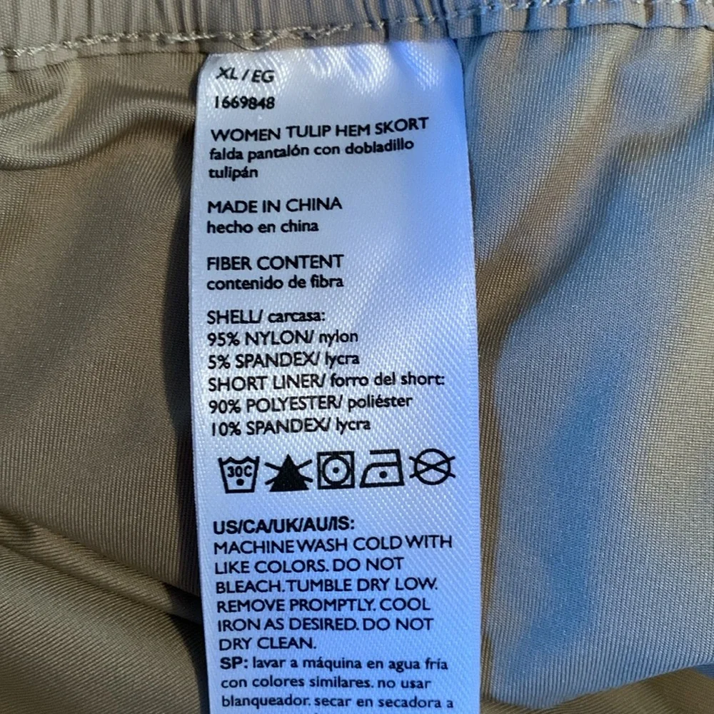 Eddie Bauer Skort With Pockets Size XL Tennis Pickleball Golf Hiking
